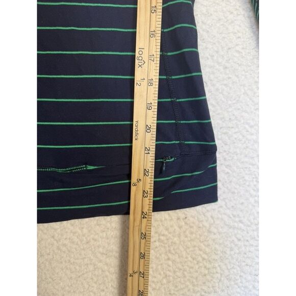 Lululemon 4-6 Run Top Full Tilt LS‎ Slalom Inkwell Blue Green Bean Stripe Lace - Picture 4 of 7